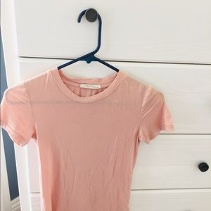 Zara!! Grey pink form fitted top!
